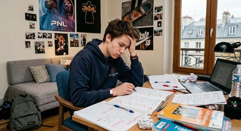 Illustration des troubles de l'apprentissage, du manque de concentration et de l'hypersensibilité chez l'adolescent - Kinésiologue Paris 11